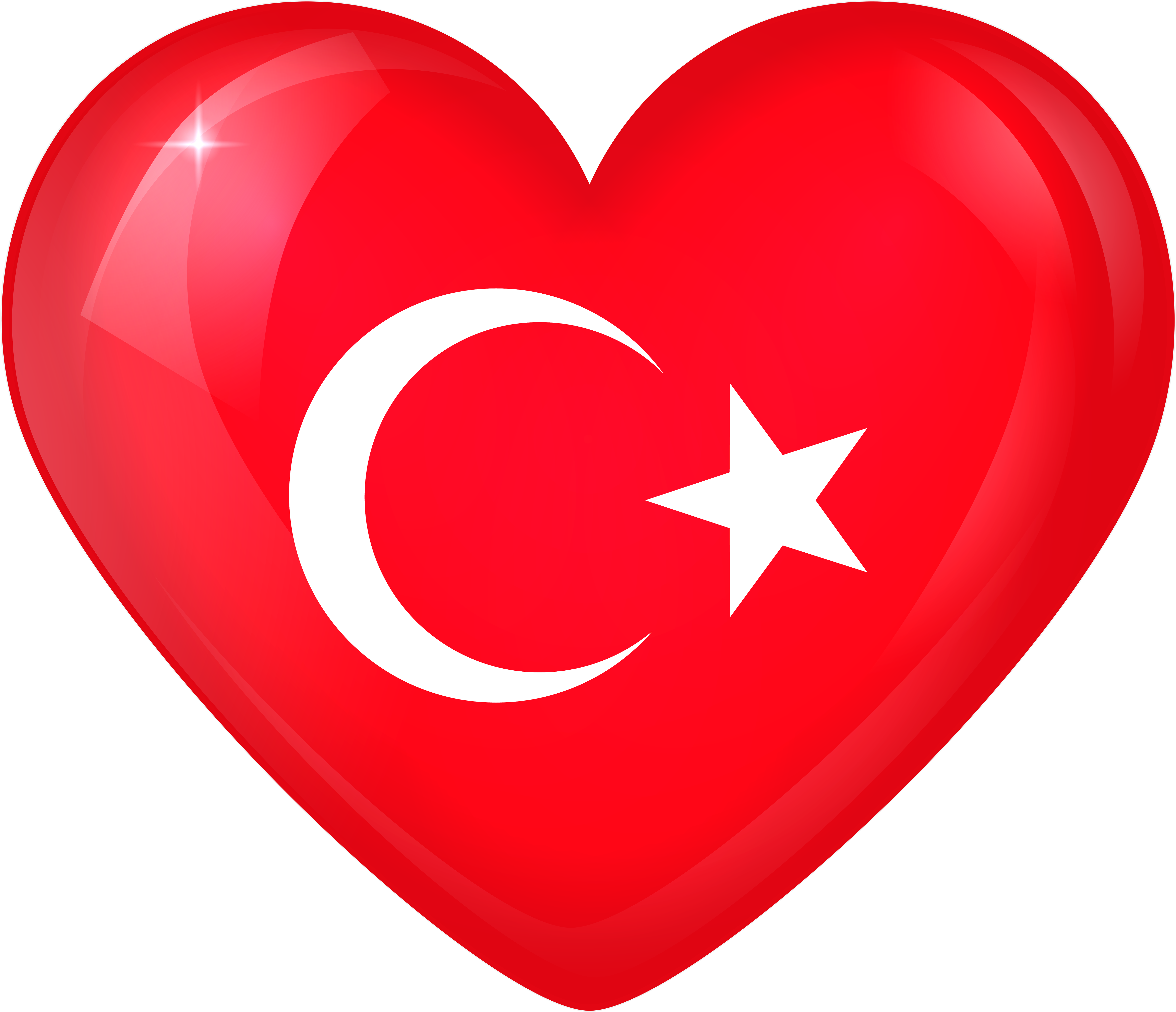 Turkey Flag Clipart Png Stock Turkey Large Heart Flag - Çanakkale Martyrs' Memorial Transparent Png (6000x5220), Png Download