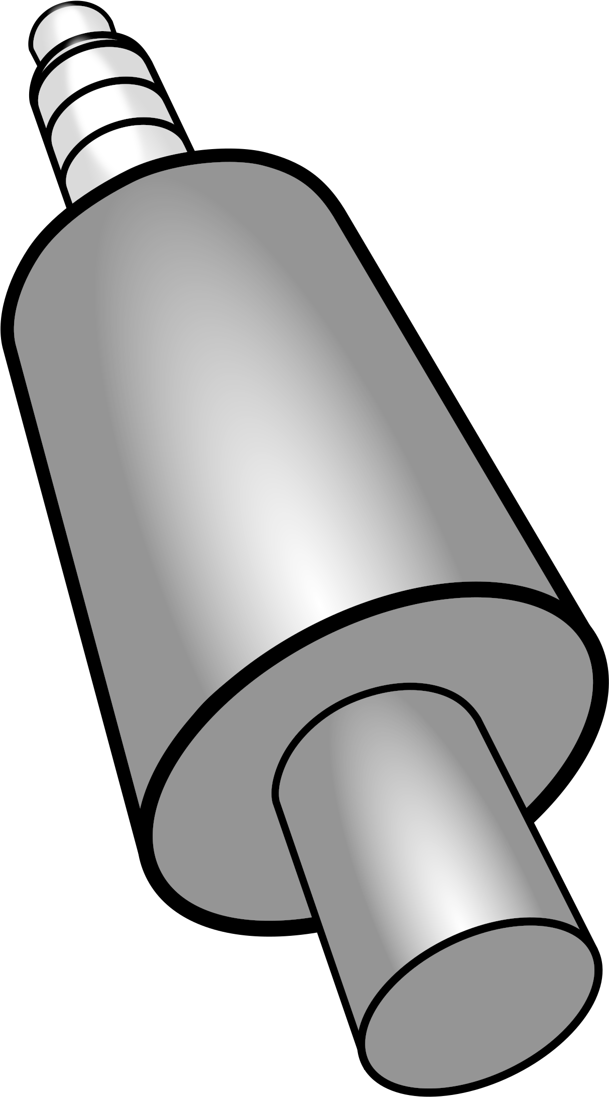 Headphone Clipart Stereo - Banana Plug Clip Art - Png Download (1697x2400), Png Download