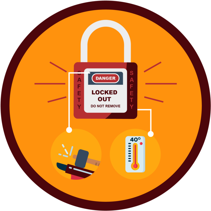 Durable Tradesafe Loto Lock1 - Blue Budget Icon Png Clipart (1000x998), Png Download