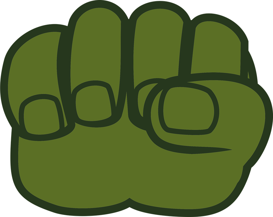 Hulk Png - Mao Do Hulk Verde Png Clipart (904x720), Png Download