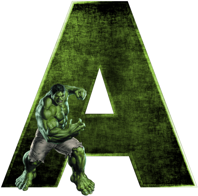 Alfabeto Do Hulk Png - Hulk Superhero Clipart (671x664), Png Download