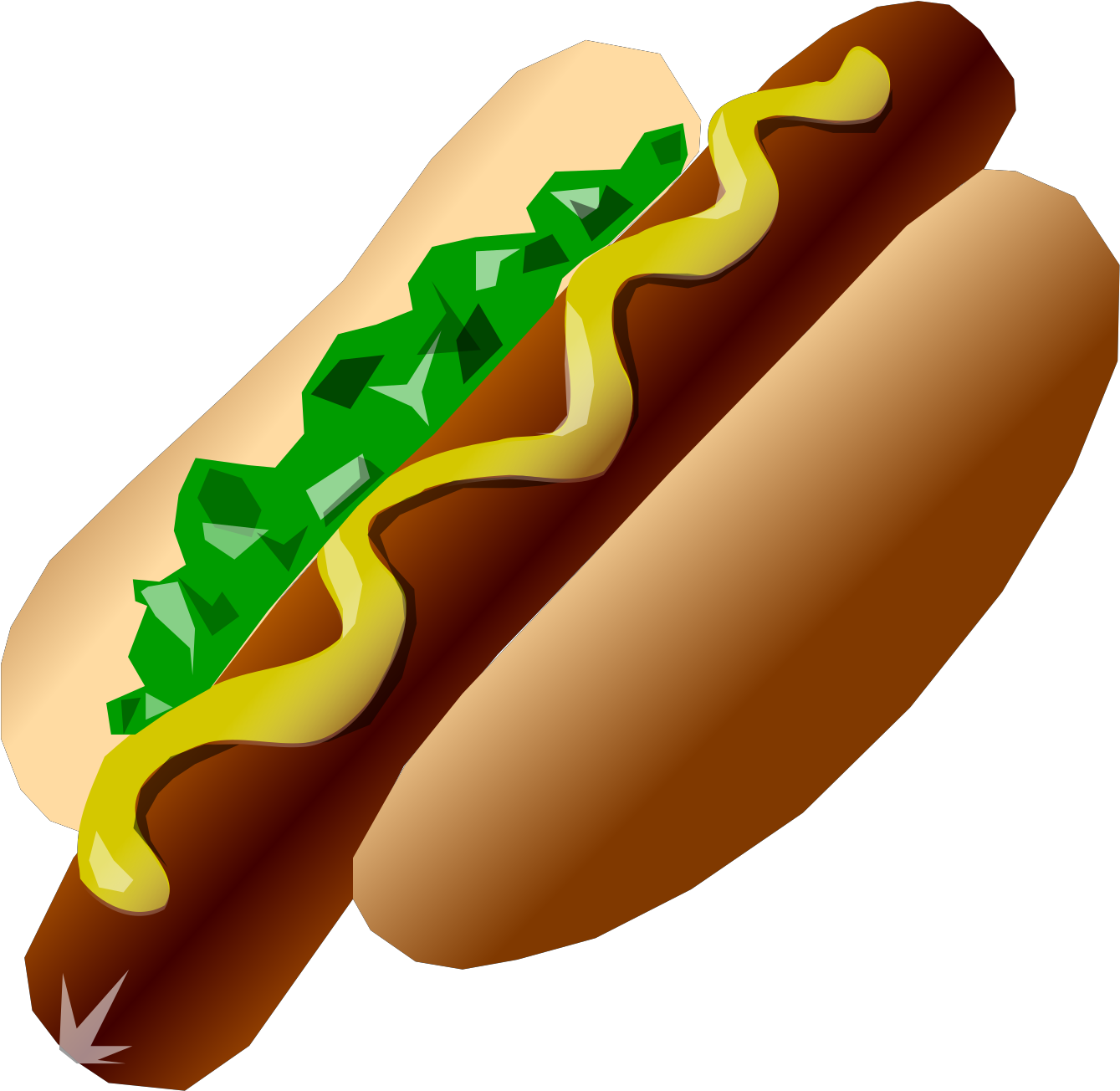 Hot Dog Clip Art - Png Download (1600x1600), Png Download