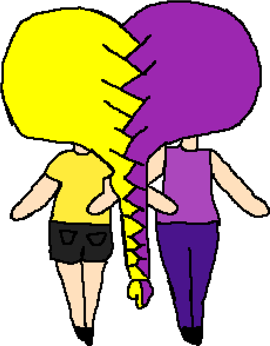 Pixel Art Bff Clipart (1000x1200), Png Download