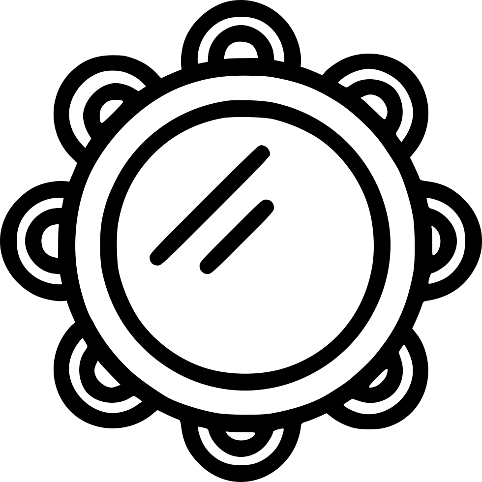 Transparent Tambourine Clip Art - Vector Graphics - Png Download (980x980), Png Download