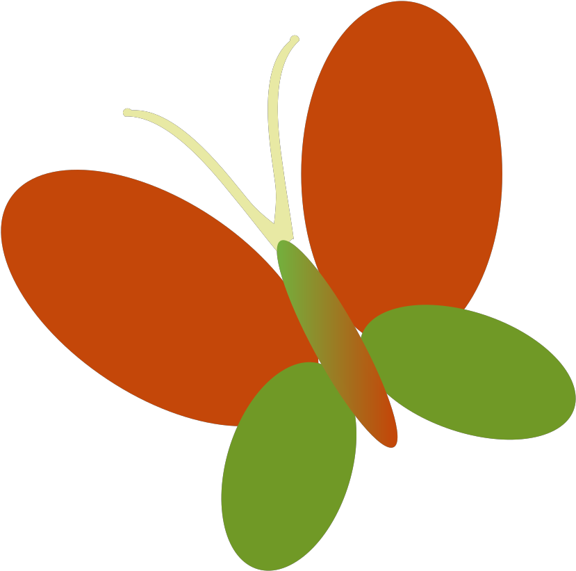 Retro Butterfly Svg Clip Arts - Colorful Clip Art Butterfly - Png Download (1024x1024), Png Download