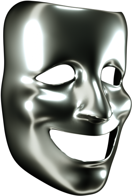 Drama Masks Black And White Clipart - Png Download (1280x720), Png Download