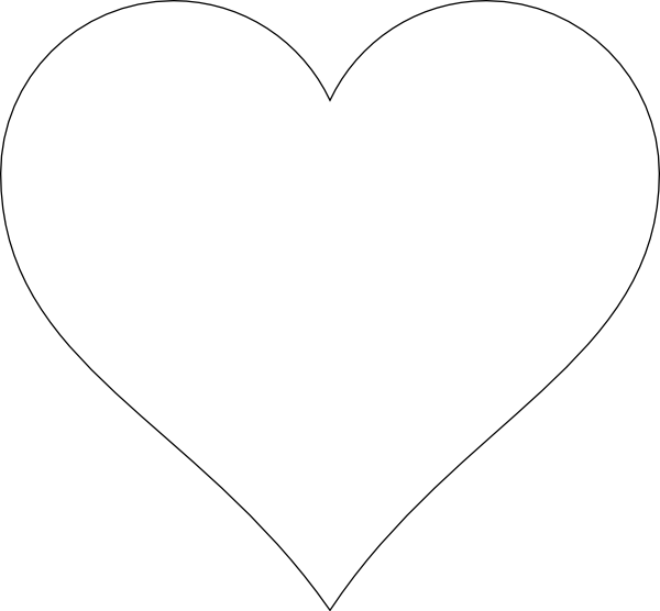 Thinheart Svg Clip Arts - Heart Png Vector White Transparent Png (600x556), Png Download