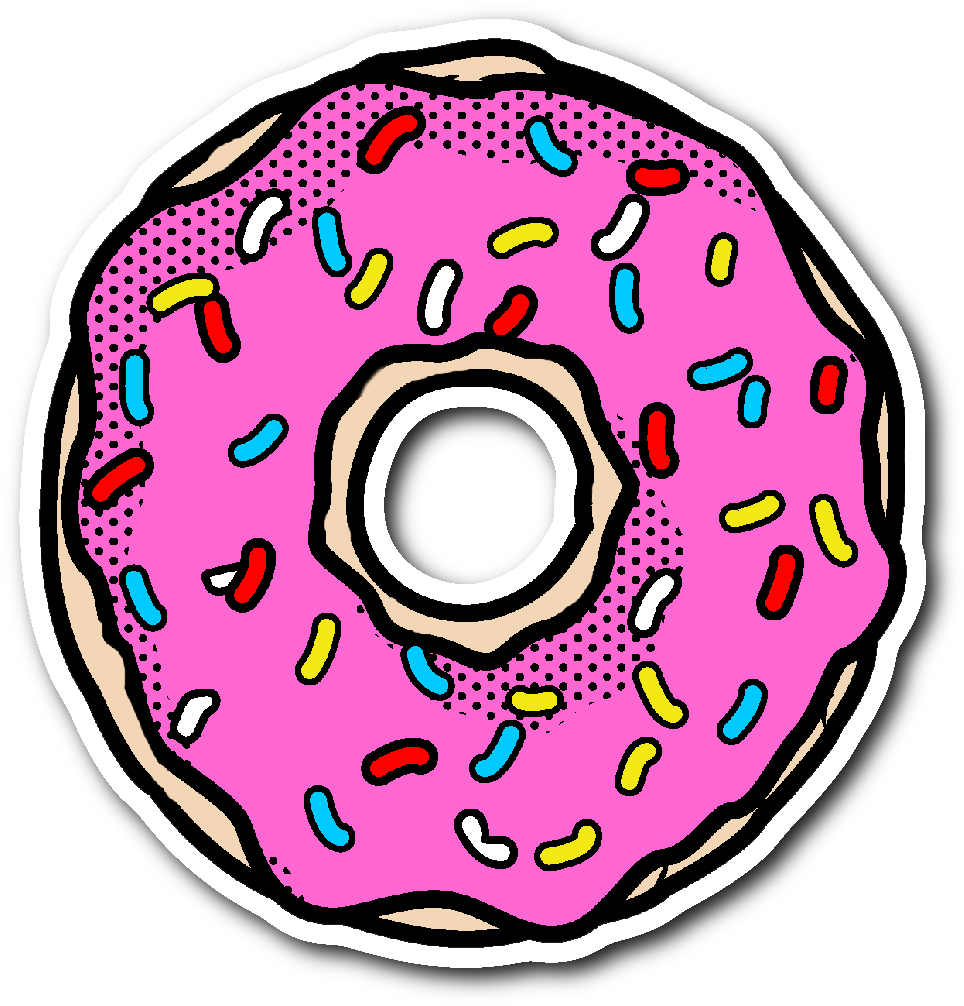 Pop Art Donut Png Clipart (1064x1064), Png Download