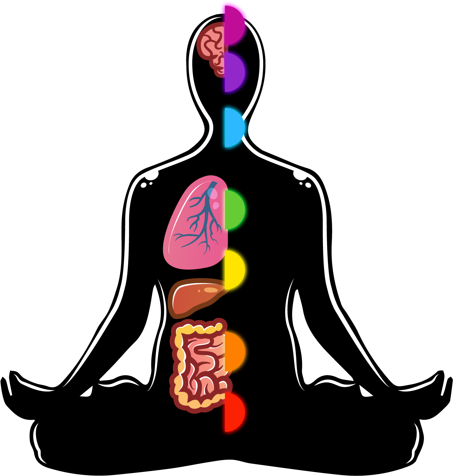 Prescribing Happiness - Lotus Position Clipart (2001x2001), Png Download