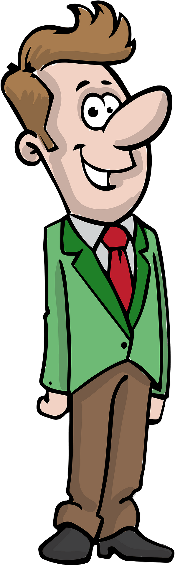 Father's Day Clipart (594x1920), Png Download