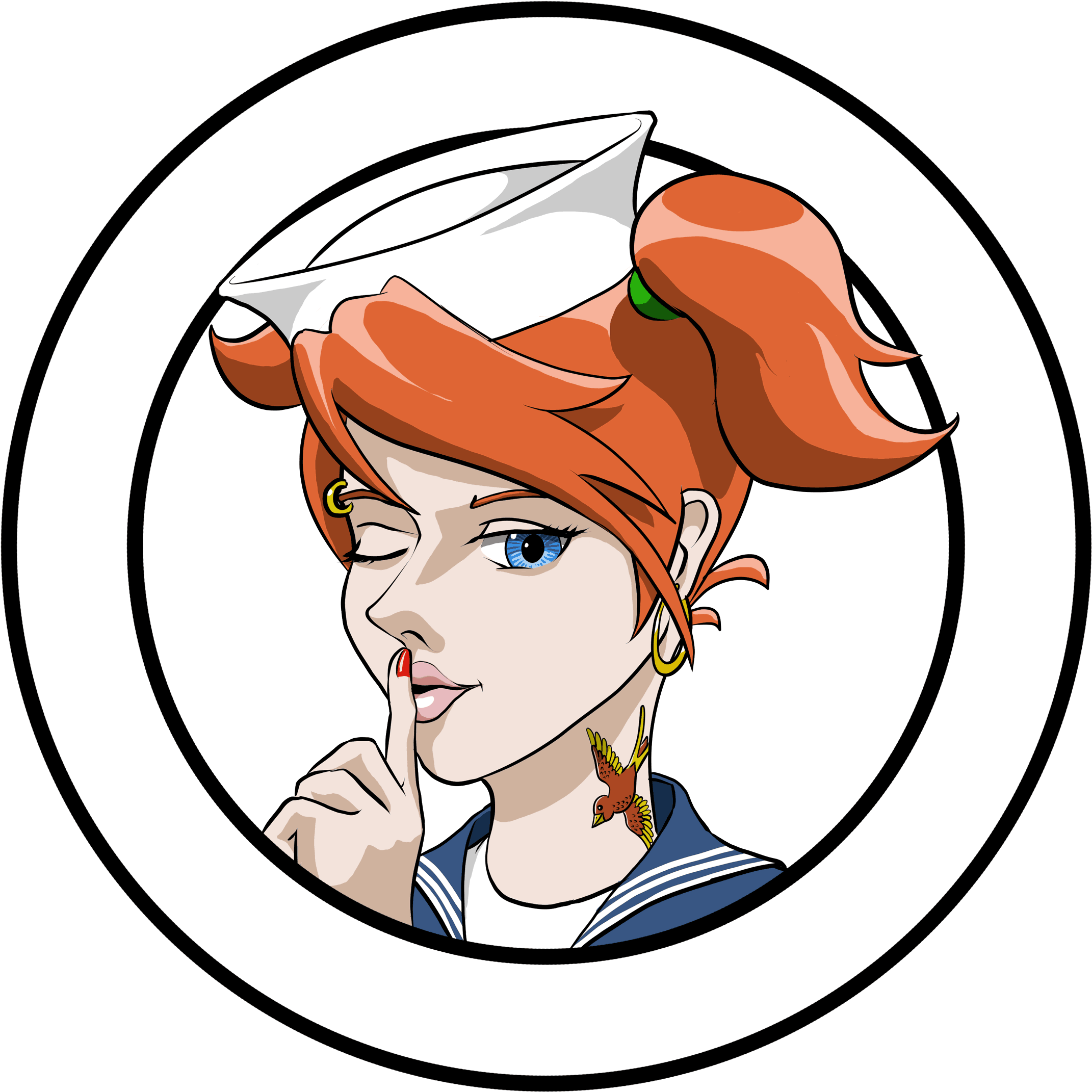 Possible Patch Design For My Current "vacation" - Cartoon Clipart (2200x2200), Png Download