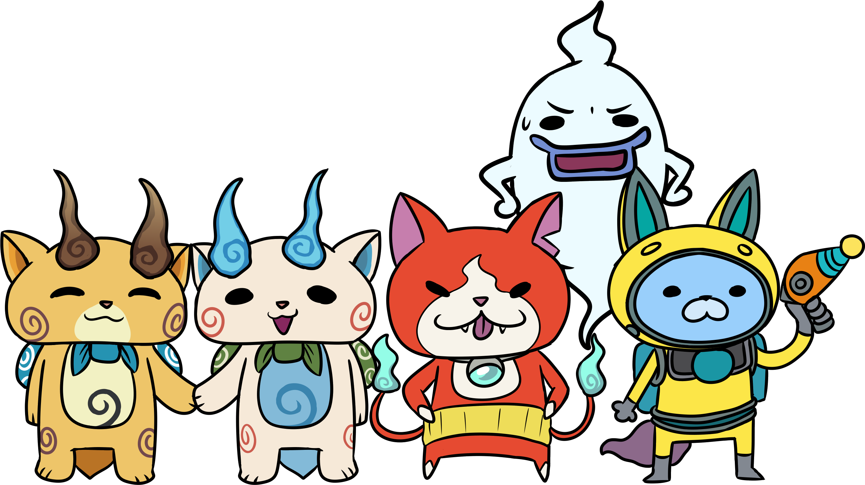 Yo Kai Watch Hissfit Clipart (3500x2000), Png Download