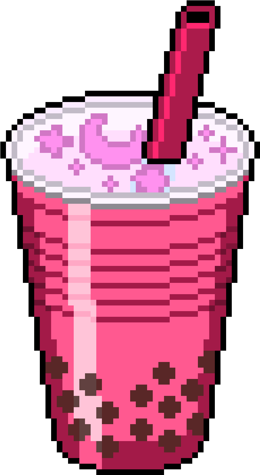 Bubble Tea Pixel Art Clipart - Full Size Clipart (#5724094) - PinClipart
