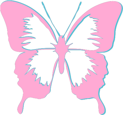Butterfly Tattoo Style Svg Clip Arts - Monarch Butterfly Black And White - Png Download (1024x1024), Png Download