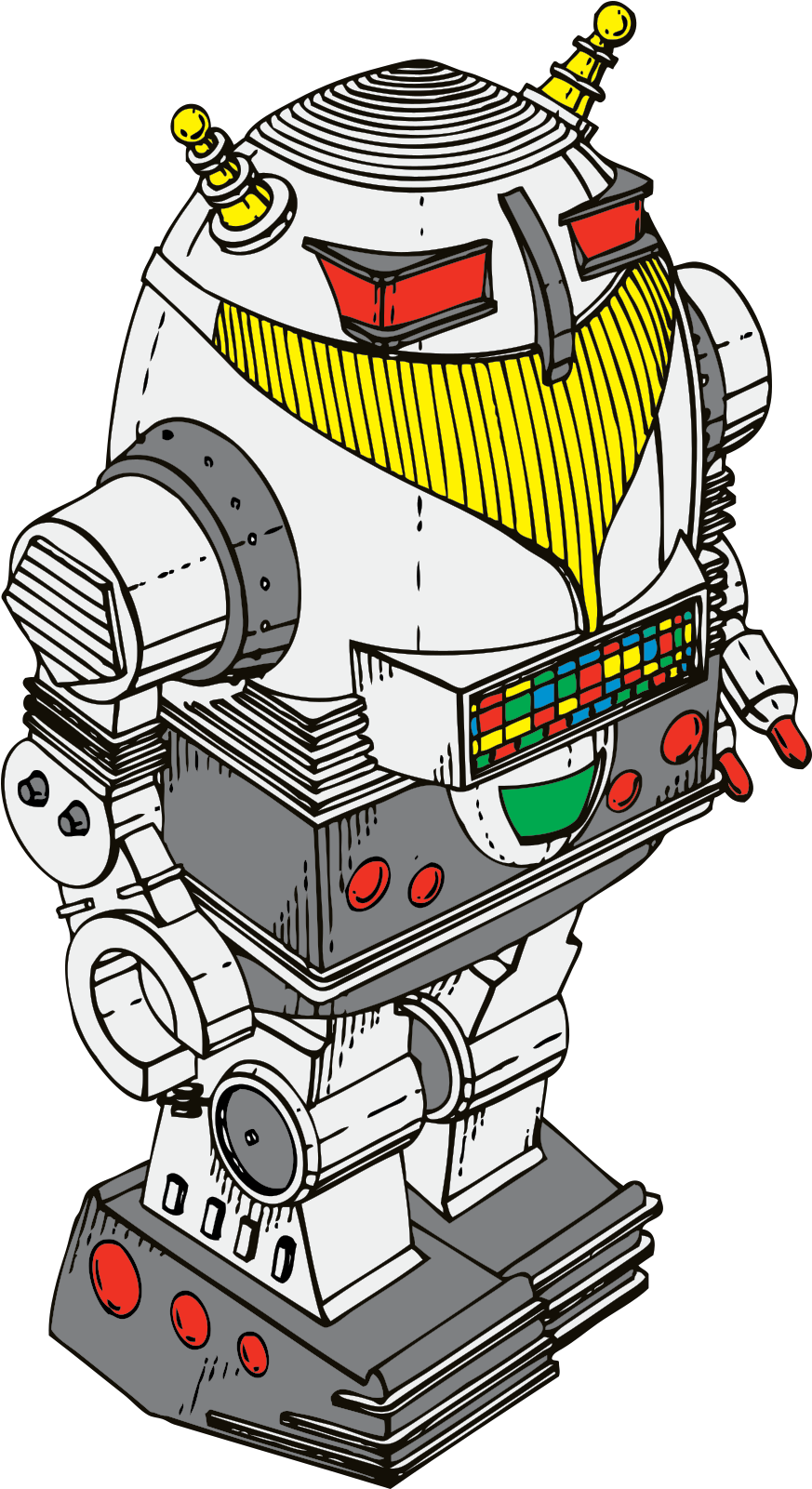 Robot Clip Art - Png Download (1310x2400), Png Download