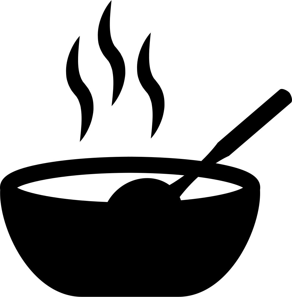 Food Bowl Computer Icons Clip Art - Food Clip Art Black And White - Png Download (980x998), Png Download