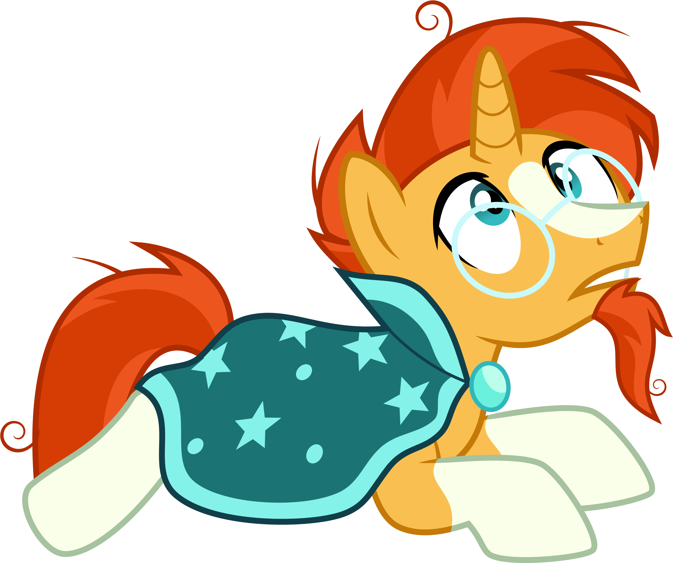 Clipart Freeuse Cape Vector Fluttering - Pony With A Beard - Png Download (2842x2378), Png Download