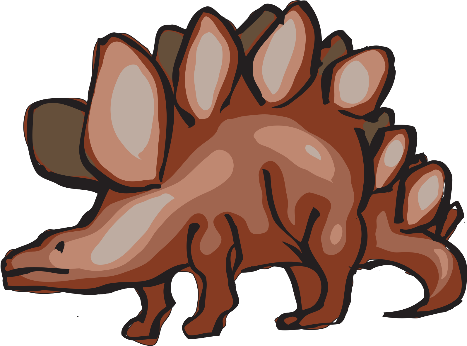 Brown Dinosaur Cartoon Png Clipart (1600x1600), Png Download