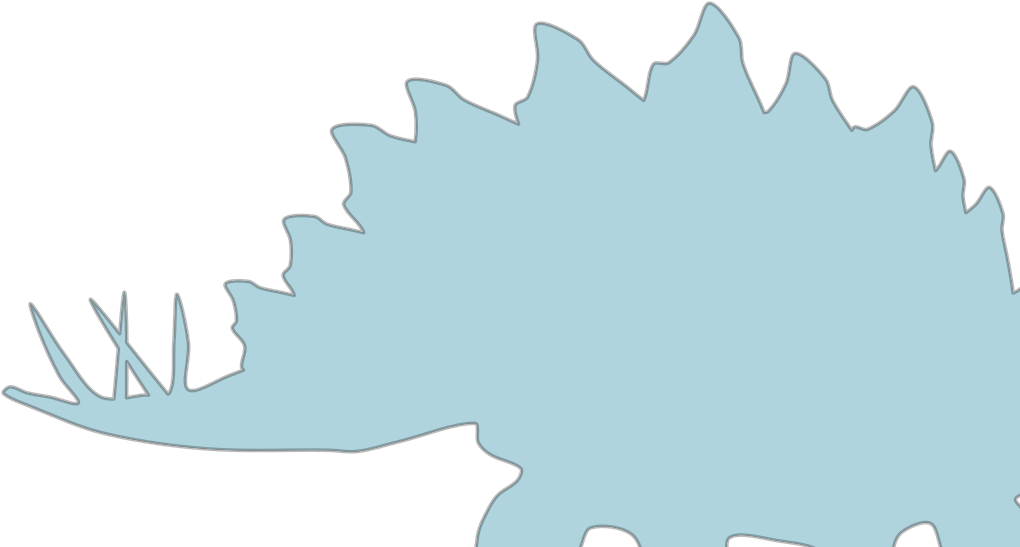 Stegosaurus Dinosaur Silhouette Clipart - Png Download (1024x1024), Png Download