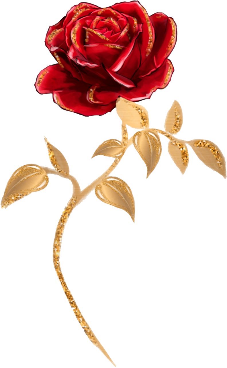 Beauty And The Beast Rose - Beauty And The Beast Png Clipart (820x1362), Png Download