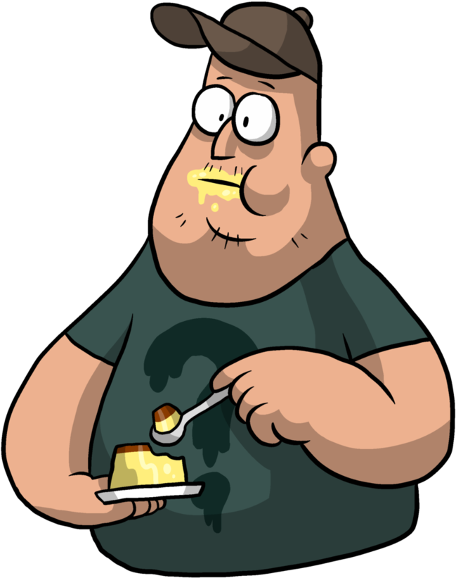 Gravity Falls Soos Eating - Gravity Falls Characters Soos Clipart (813x983), Png Download