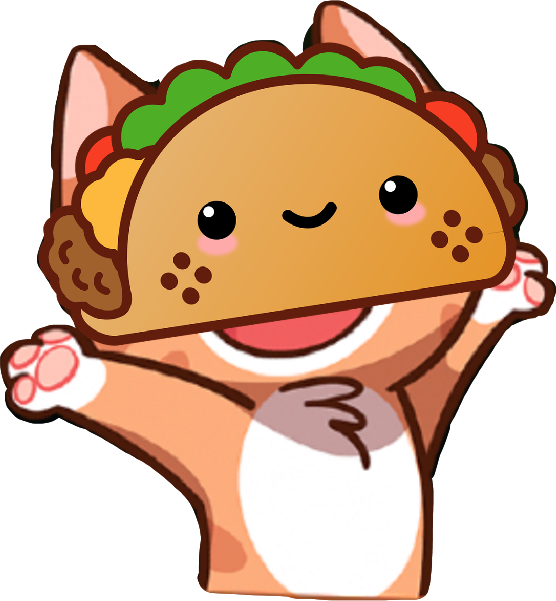 Kawaii Taco Clipart (556x601), Png Download