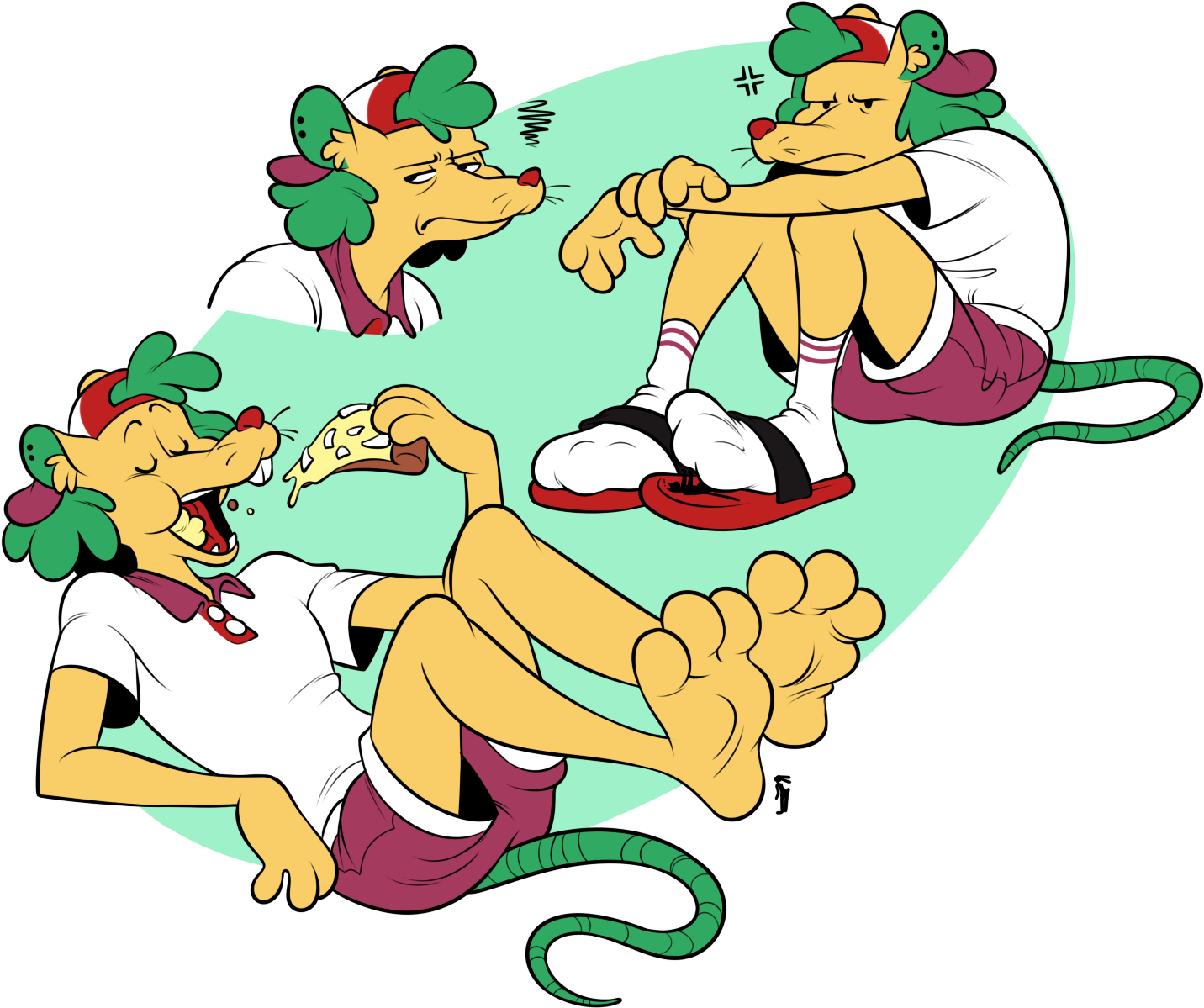 Pizza Boy - Cartoon Clipart (1550x1280), Png Download