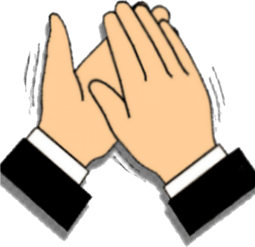 Clapping Hands Png Pic - Clapping Clipart Transparent Png (840x859), Png Download