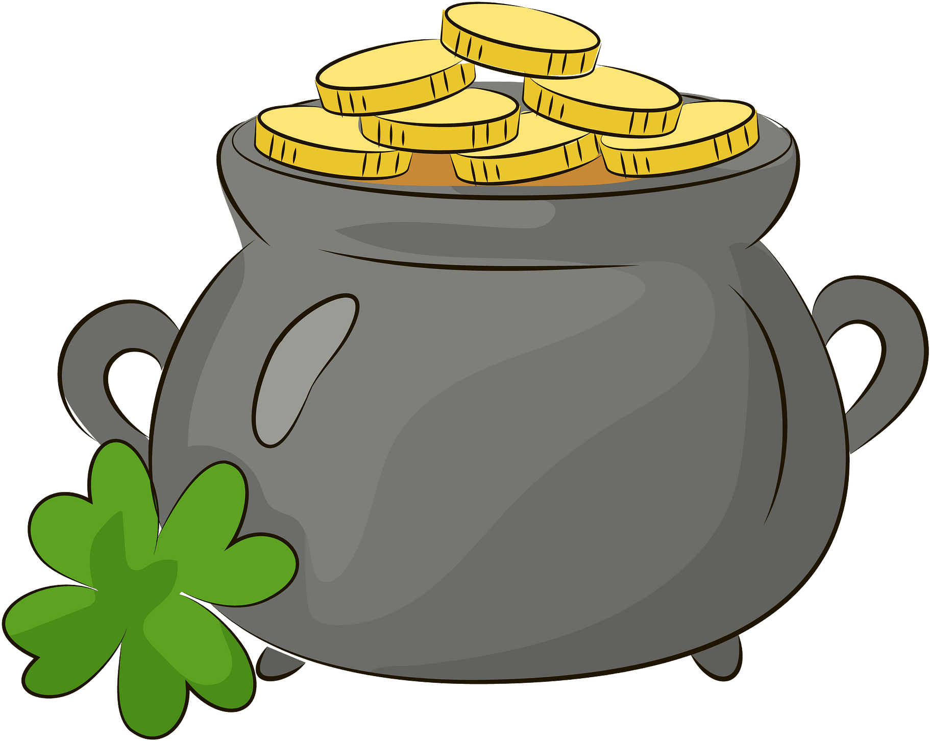 Pote De Ouro Pgn Clipart (1920x1484), Png Download