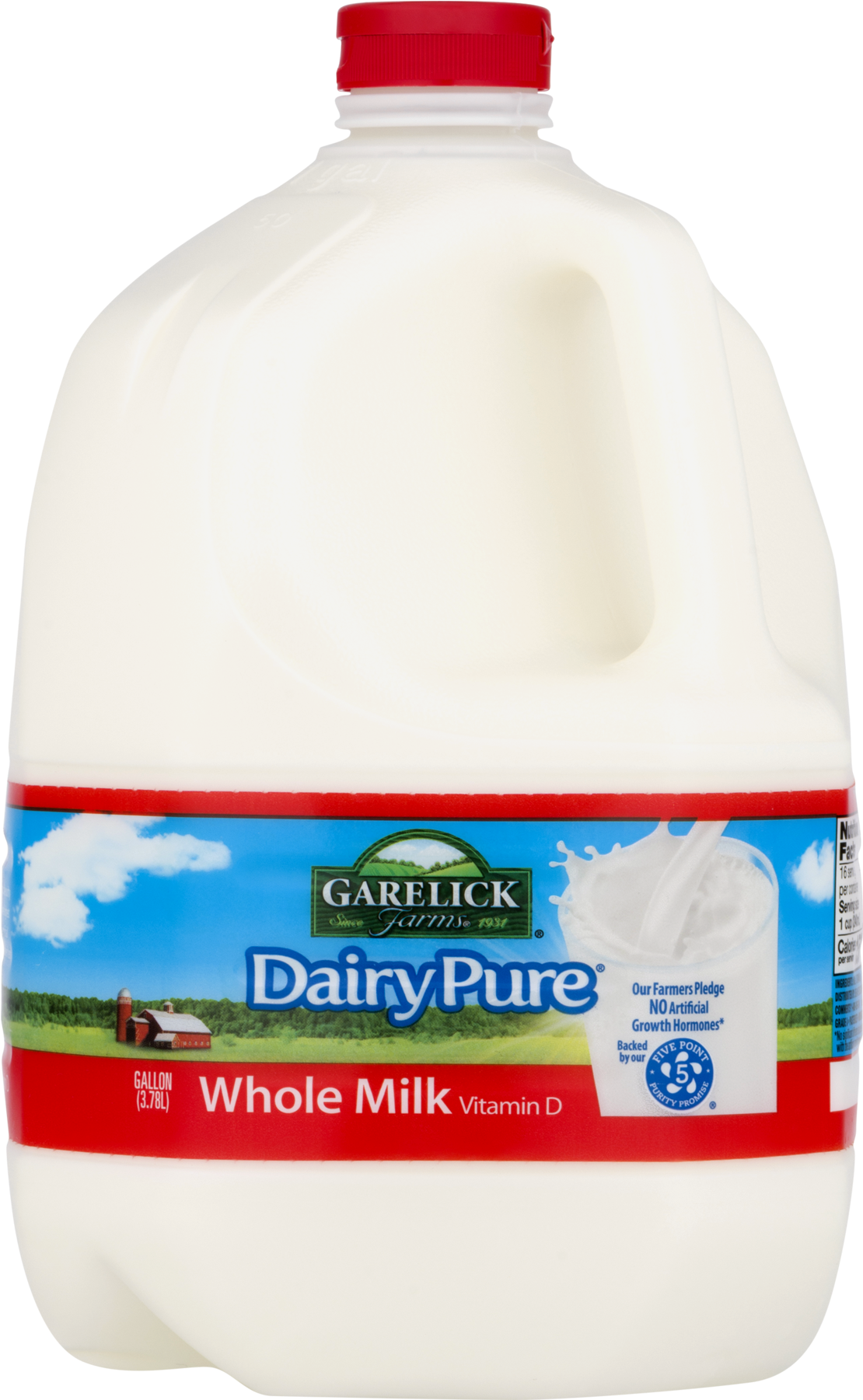 Dairy Pure Whole Milk, 1 Gallon - Garelik ]\ Gallon Milk Clipart (1800x1800), Png Download