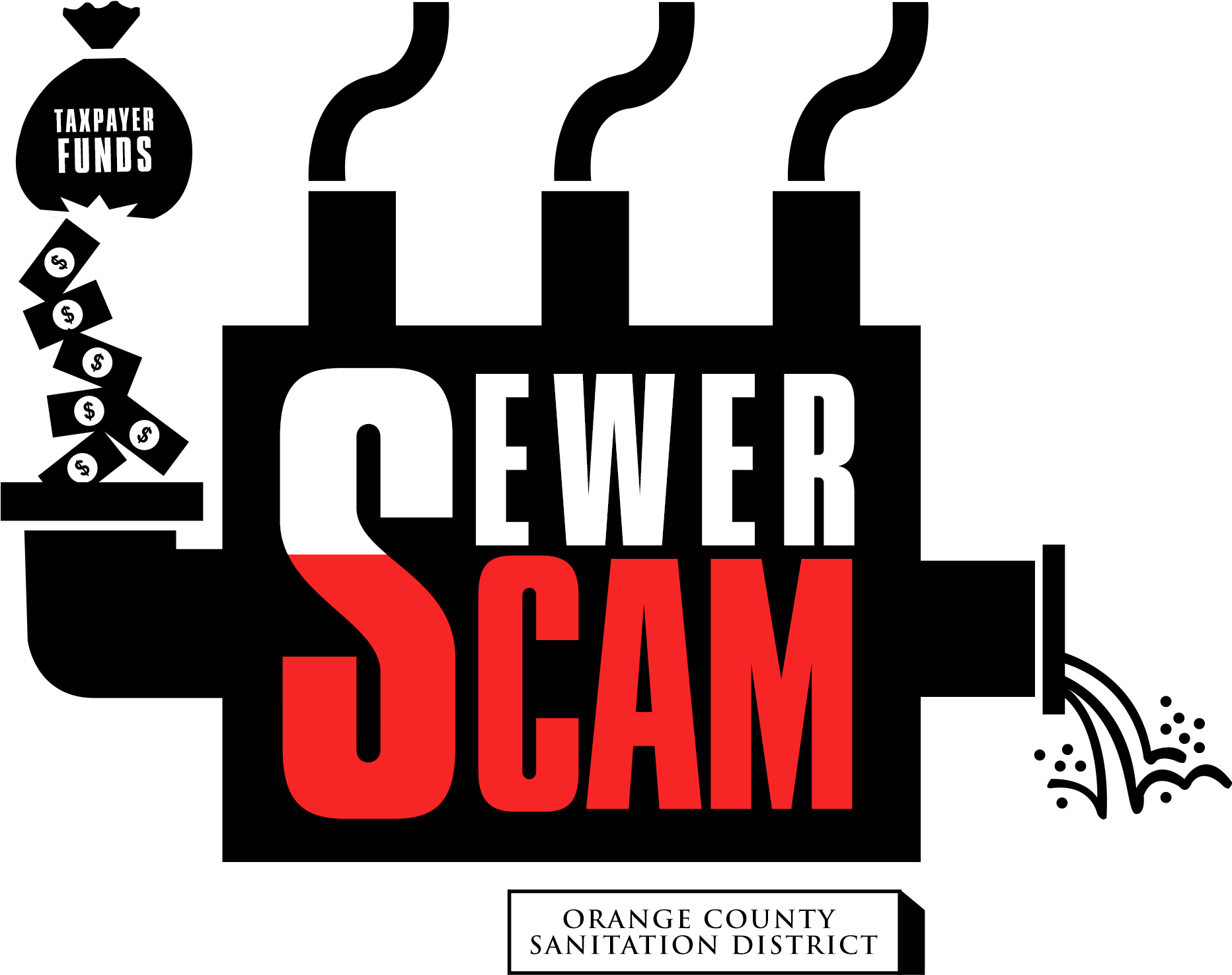 Sewer Scam Logo - Graphic Design Clipart (1863x1583), Png Download