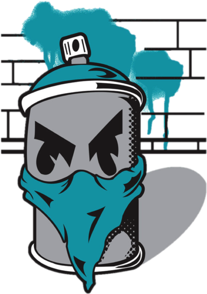 Fight Clipart Bad Neighbor - Graffiti Spray Paint Can - Png Download (500x659), Png Download