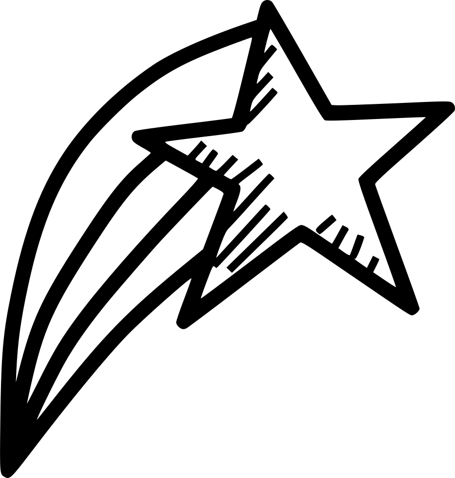 Star Christmas Shine - Line Art Clipart (934x980), Png Download
