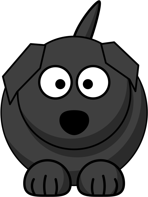 Dog Cartoon Png Gif Clipart (1600x1600), Png Download