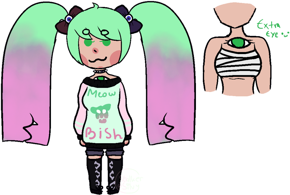 Pastel Goth Drawing - Pastel Goth Girl Drawing Clipart (1024x695), Png Download