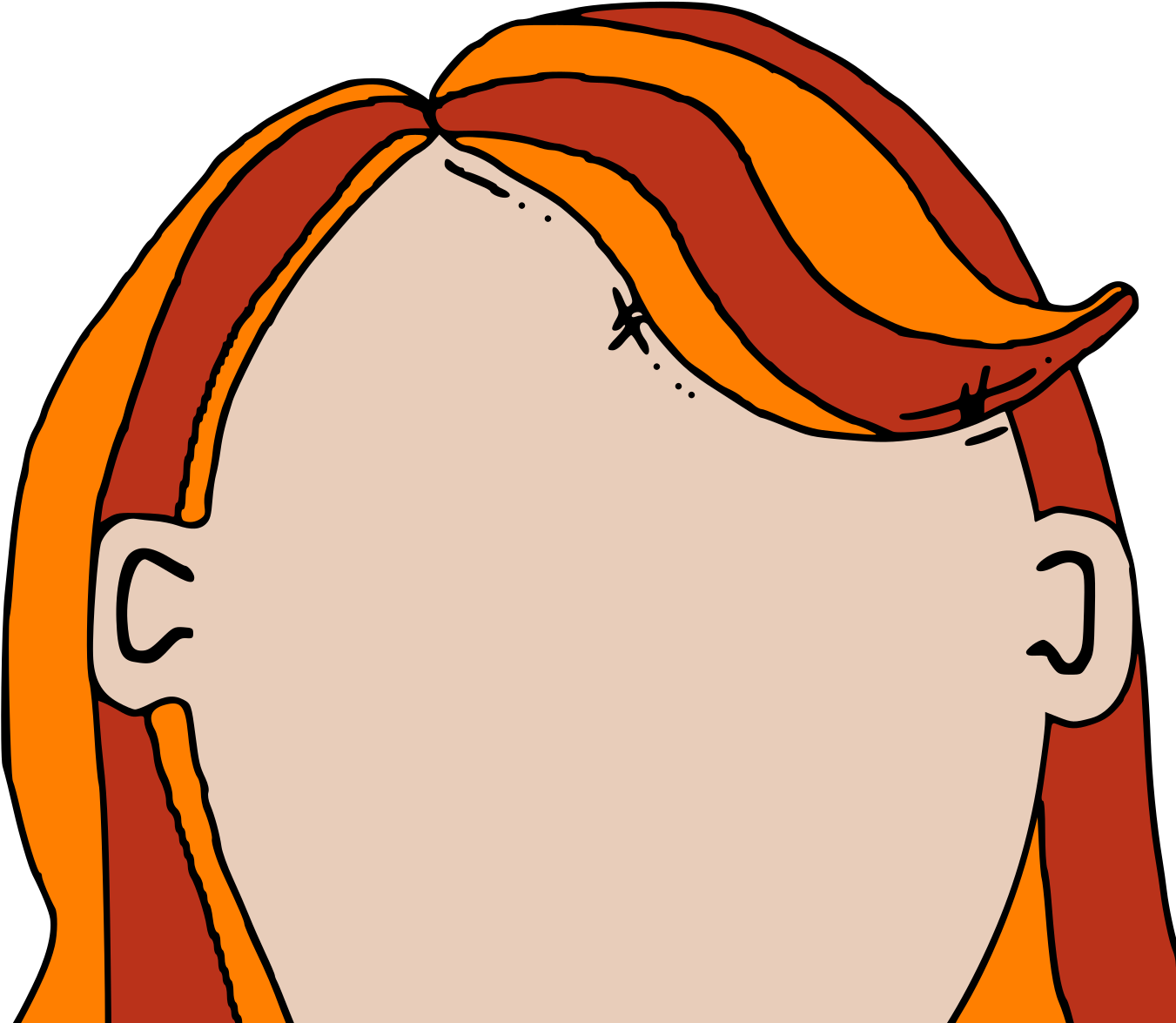 Red Hair Clipart - Png Download (1600x1600), Png Download