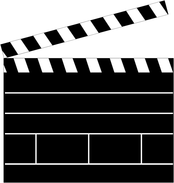 Hollywood Math Stars Clipart - Clapper Board Clipart Png Transparent Png (728x760), Png Download
