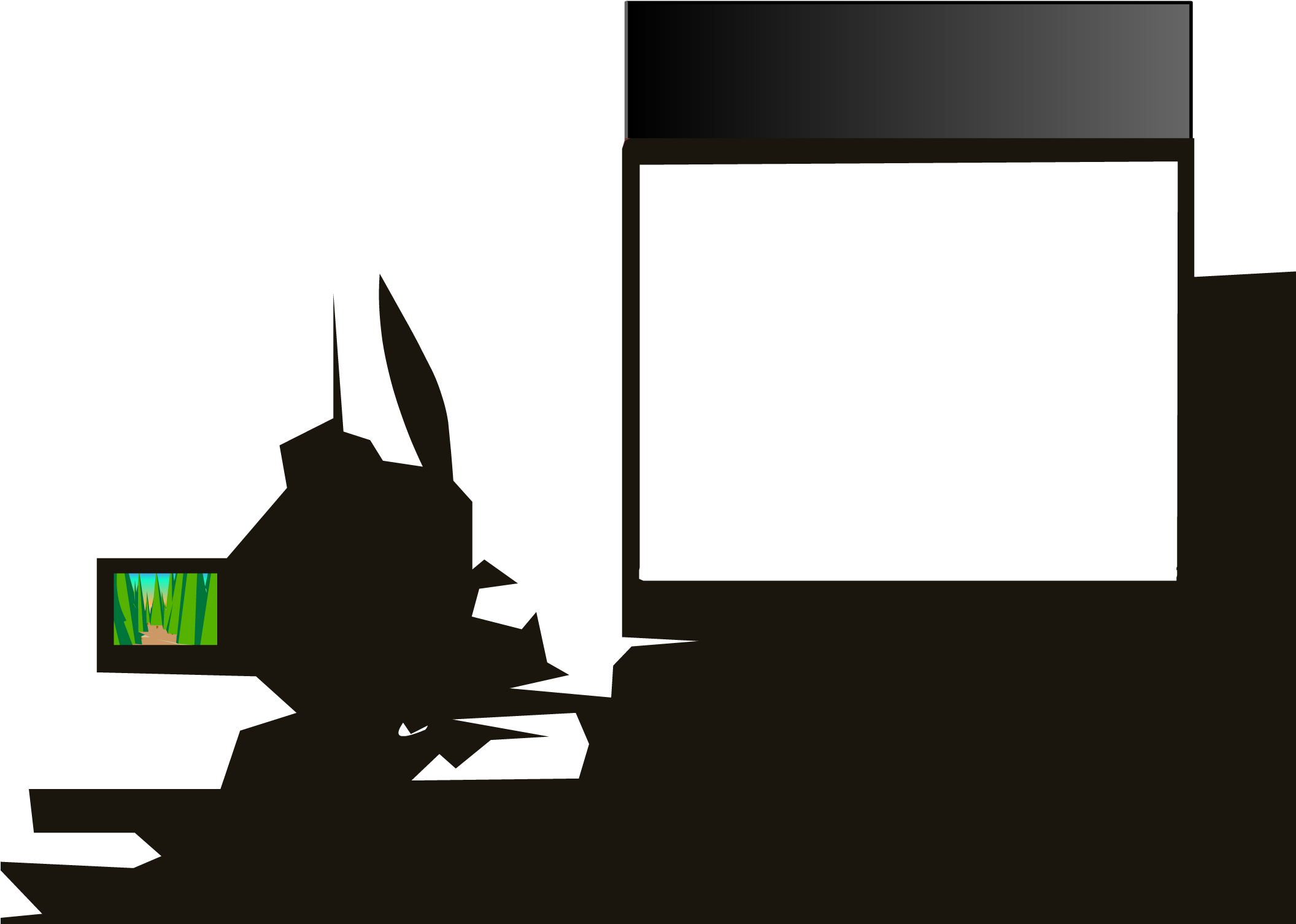 Silhouette Clipart (2111x1583), Png Download