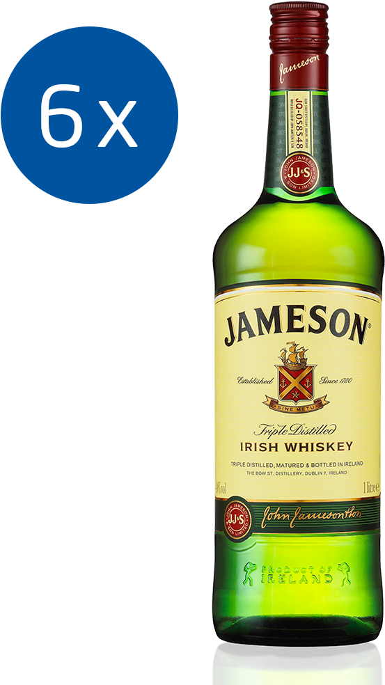 Jameson Irish Whiskey Distilled Beverage Scotch Whisky - Jameson Whiskey Clipart (1000x1000), Png Download