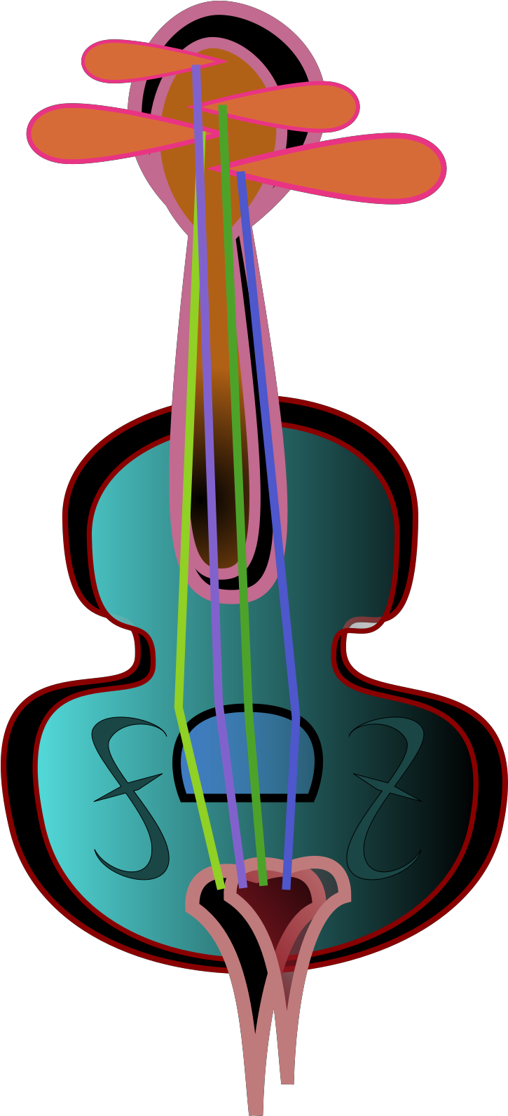 Violin Clipart (1600x1600), Png Download