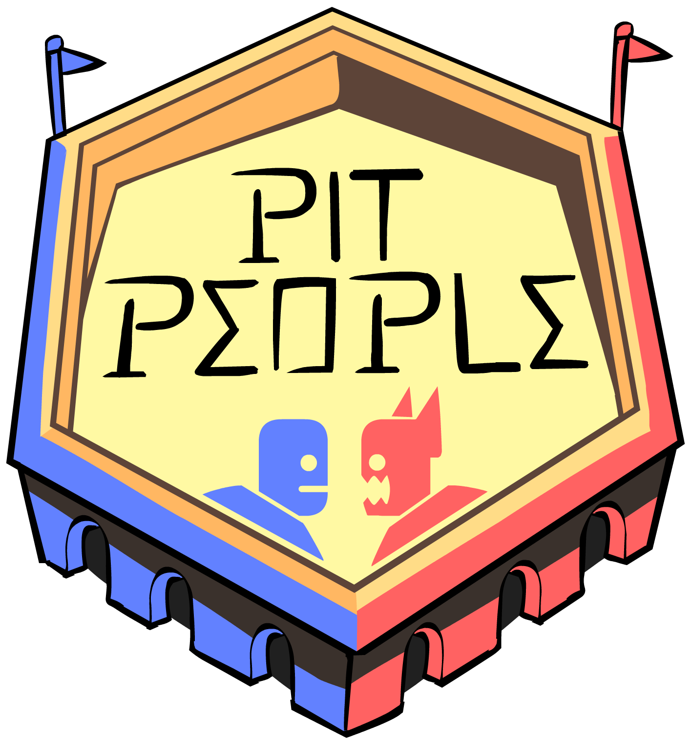 Pitpeople Logo Stationary - Pit People Logo Png Clipart (1456x1581), Png Download