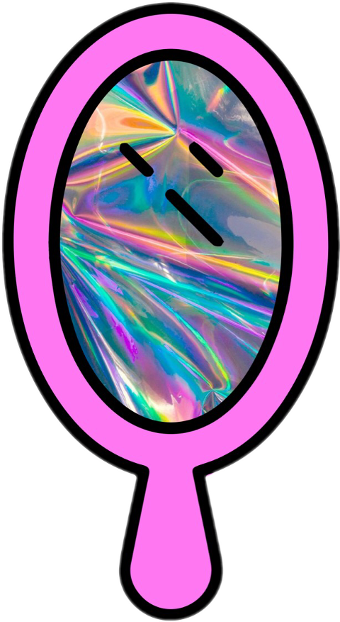 Holographic Heart Clipart (480x876), Png Download