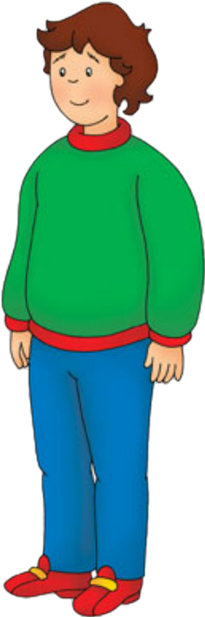 Caillou Daddy - Pbs Kids Caillou's Dad Clipart (401x1205), Png Download