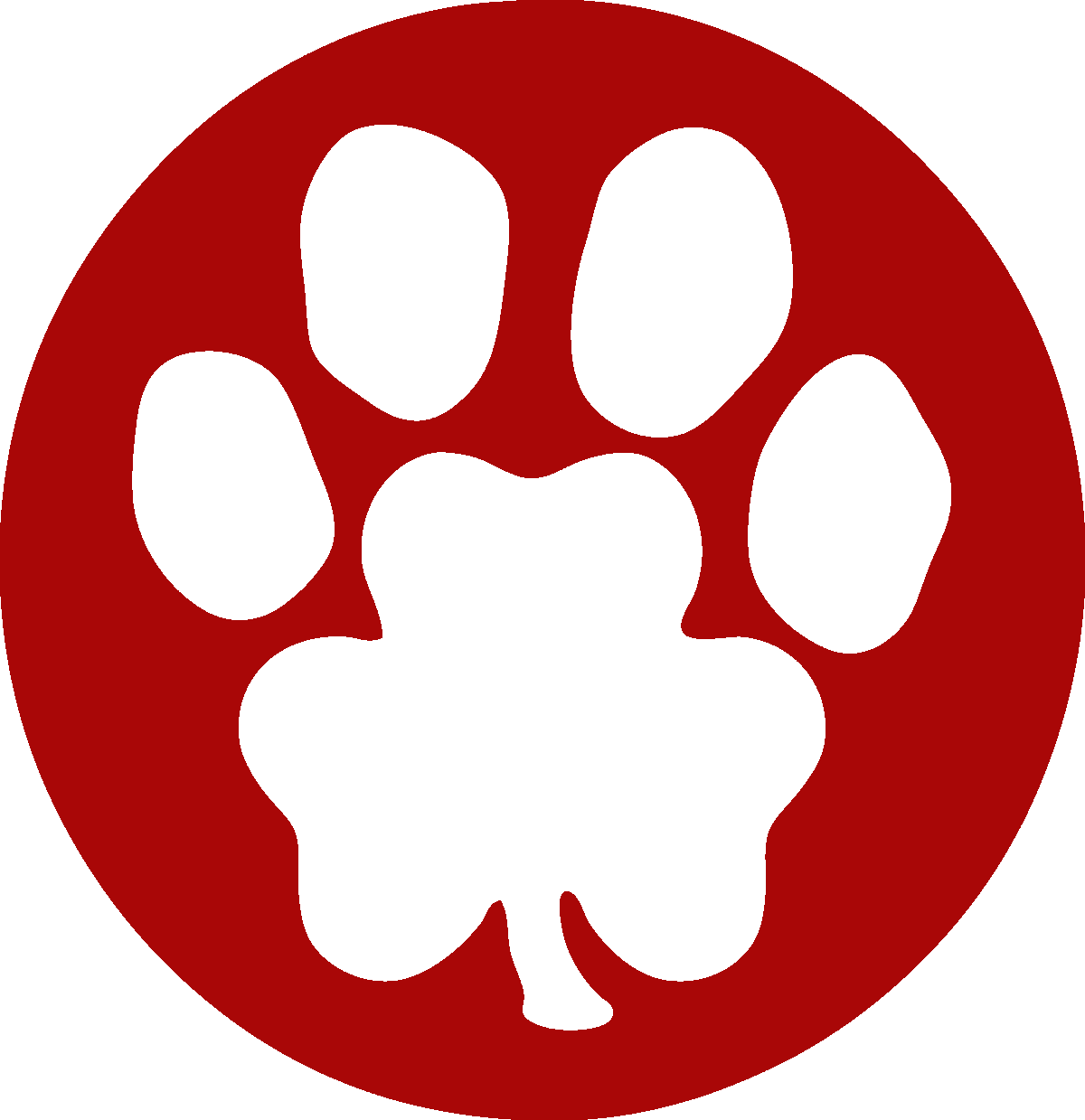 St Patrick's Day Paw Print Clipart (1200x1239), Png Download