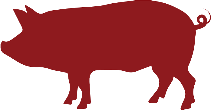 Pig Silhouette Clipart (769x401), Png Download