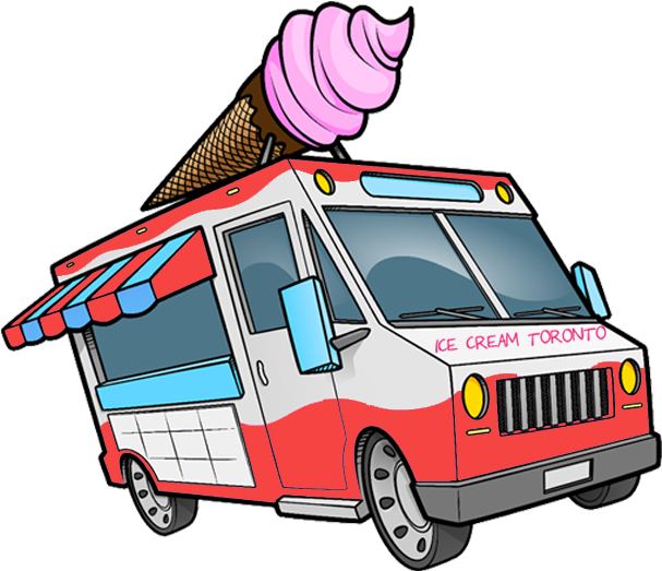 Ice Cream Truck Rental In Toronto - Ice Cream Van Clipart (800x600), Png Download