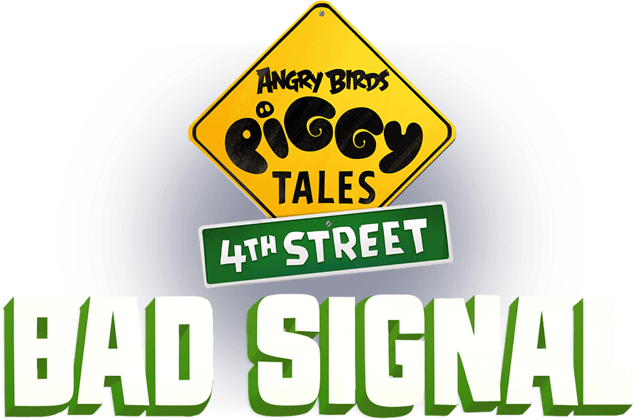 Transparent Angry Birds Png Transparent Background - Piggy Tales Logo Clipart (892x592), Png Download