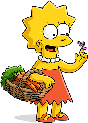 Lisa Simpson World On - Lisa Simpson Hd Clipart (550x960), Png Download