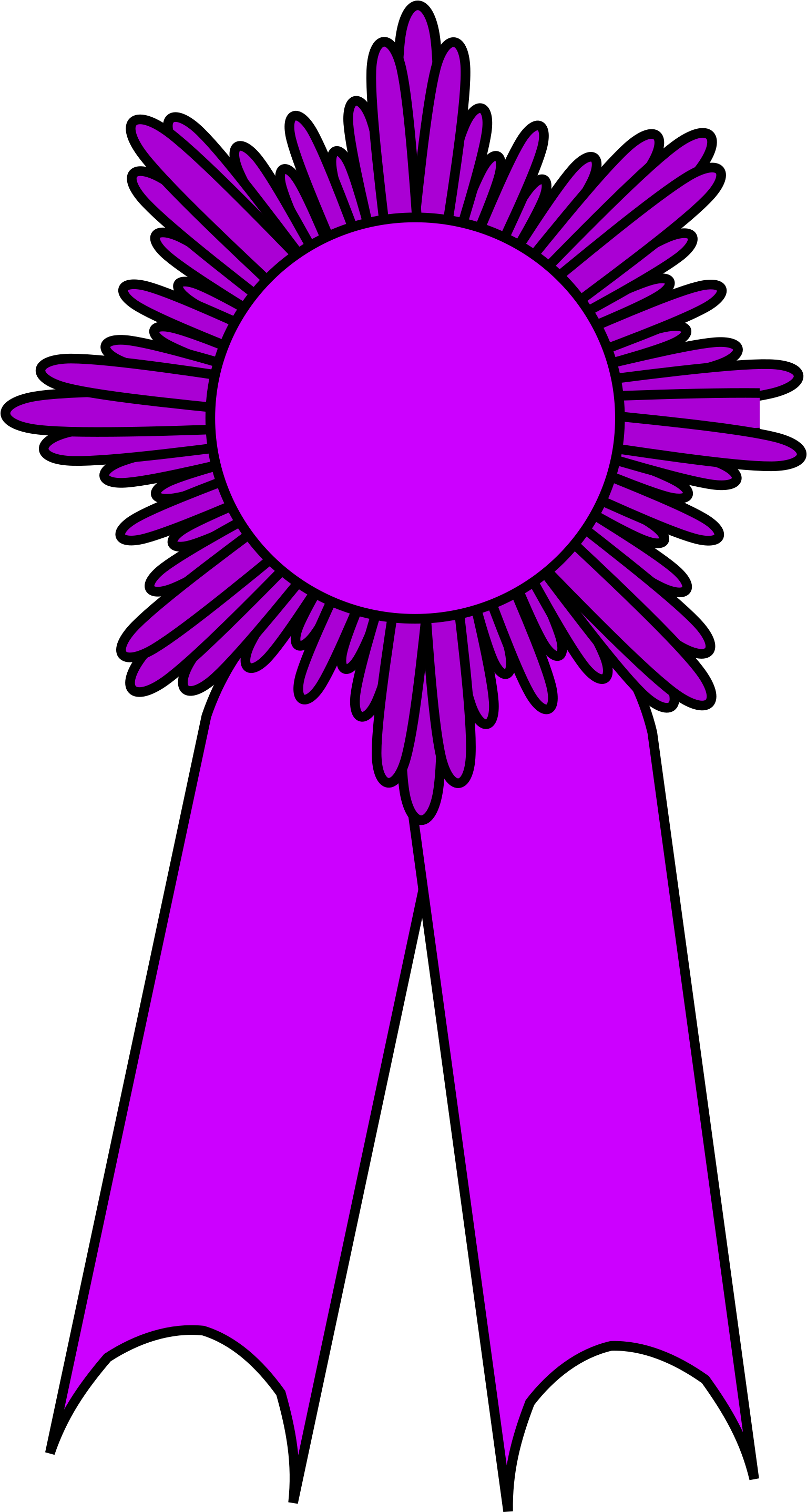 Medallion Svg Clip Arts - Ribbons For Awards For Girl Scouts - Png Download (1600x2875), Png Download