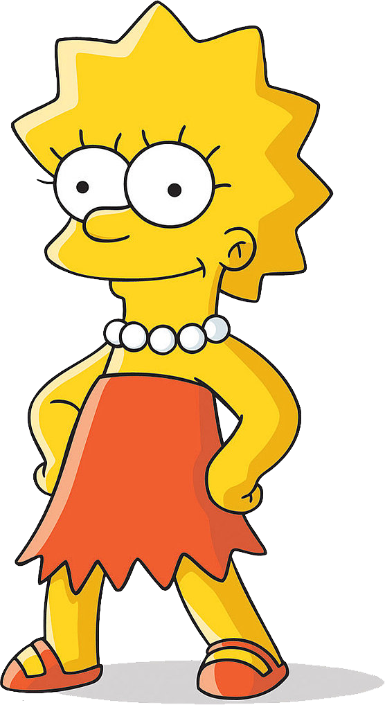 Free Download Of Simpsons Png In High Resolution - Di Lisa Simpson Clipart (556x1018), Png Download